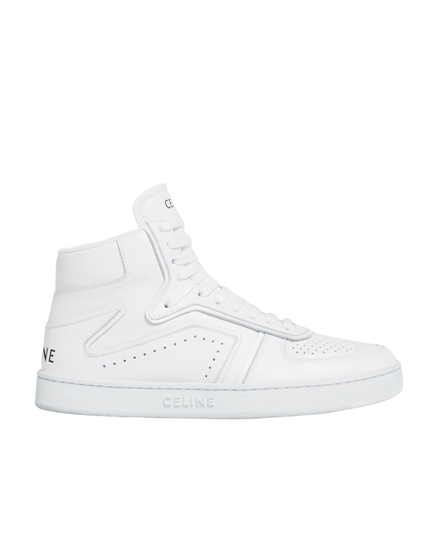 Celine Z High-top Leather Trainers In White