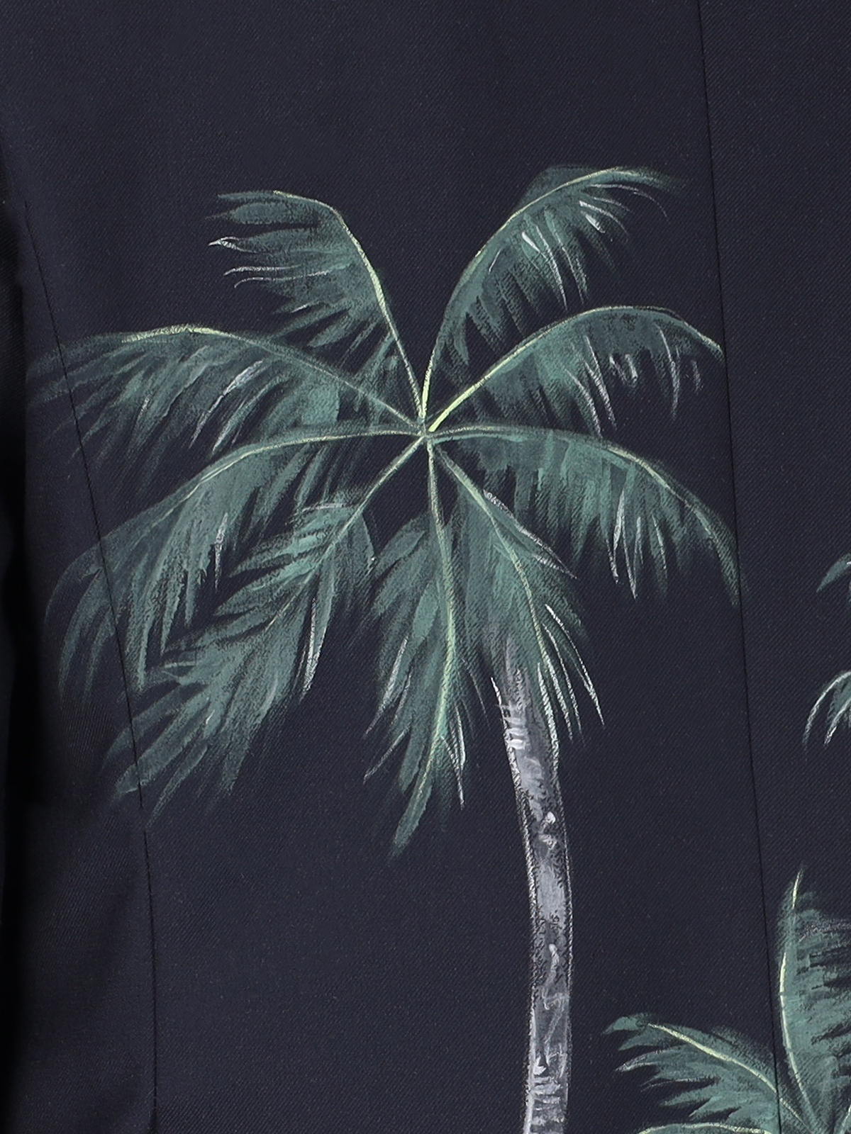 Palm Angels Palms Classic Double Breasted Jacket In Black