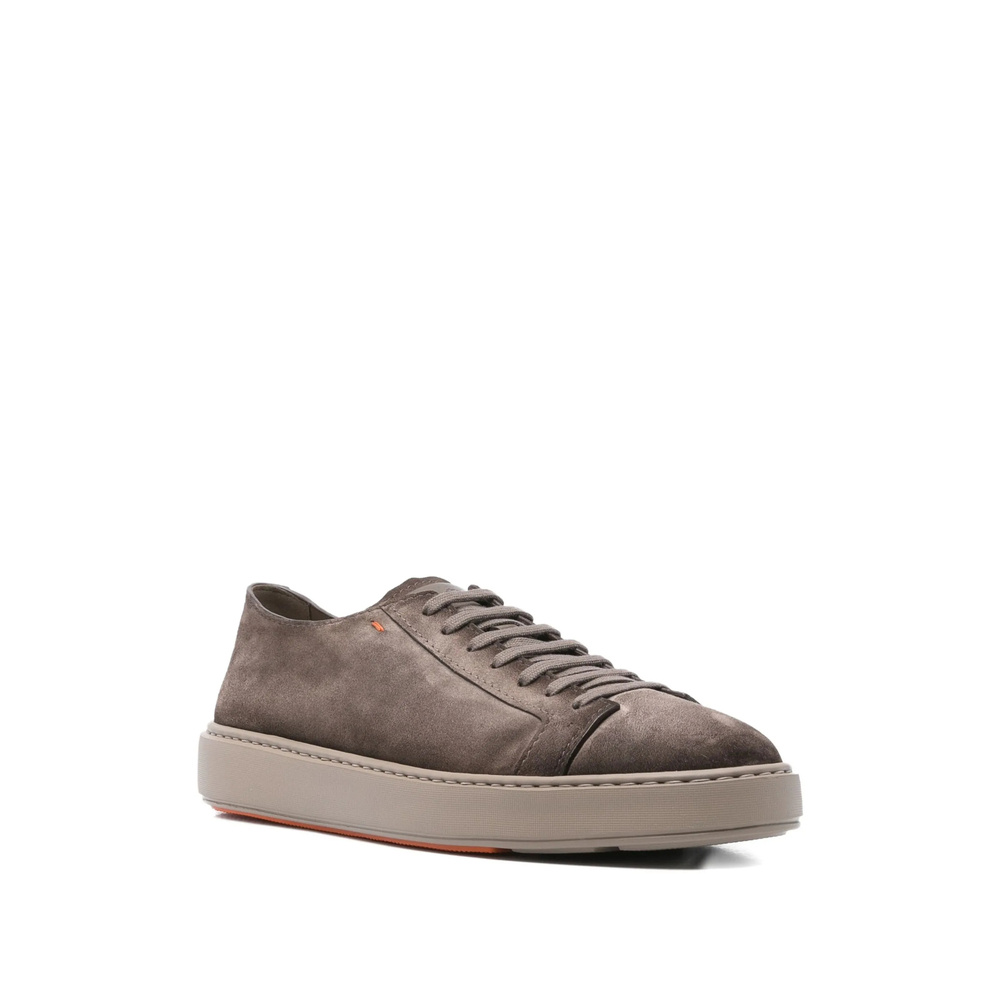 Santoni Lace-up Sneakers In Animal Print