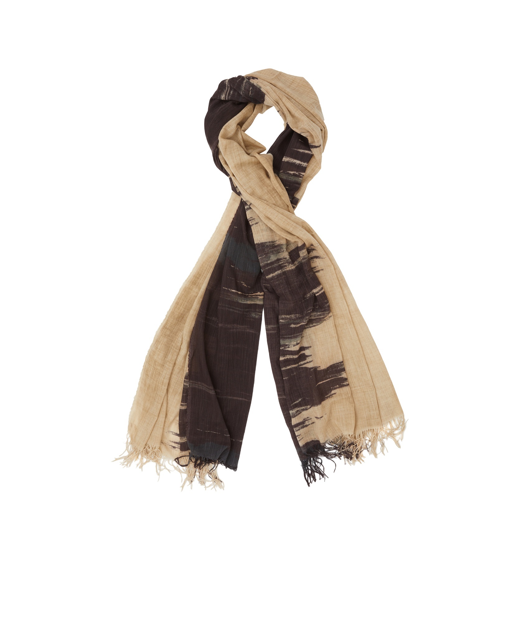 Uma Wang Fringed Scarf In Black