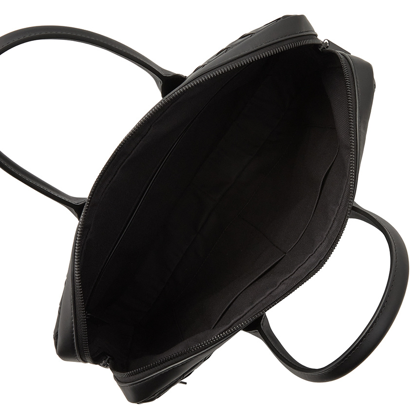 Bottega Veneta Weaving Design Briefcase In Black