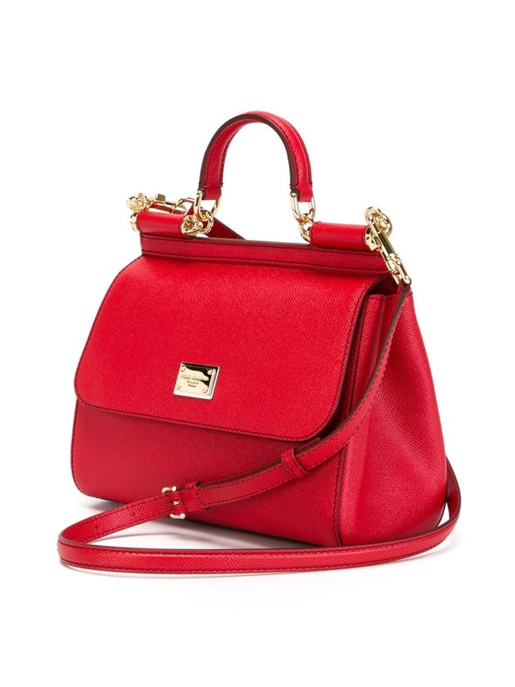 Dolce & Gabbana Sicily Tote Bag In Red