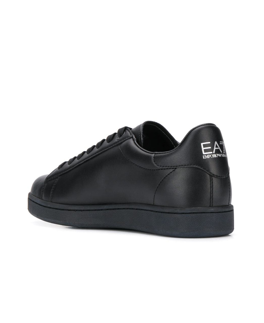 Ea7 Embossed Logo Sneakers In Black