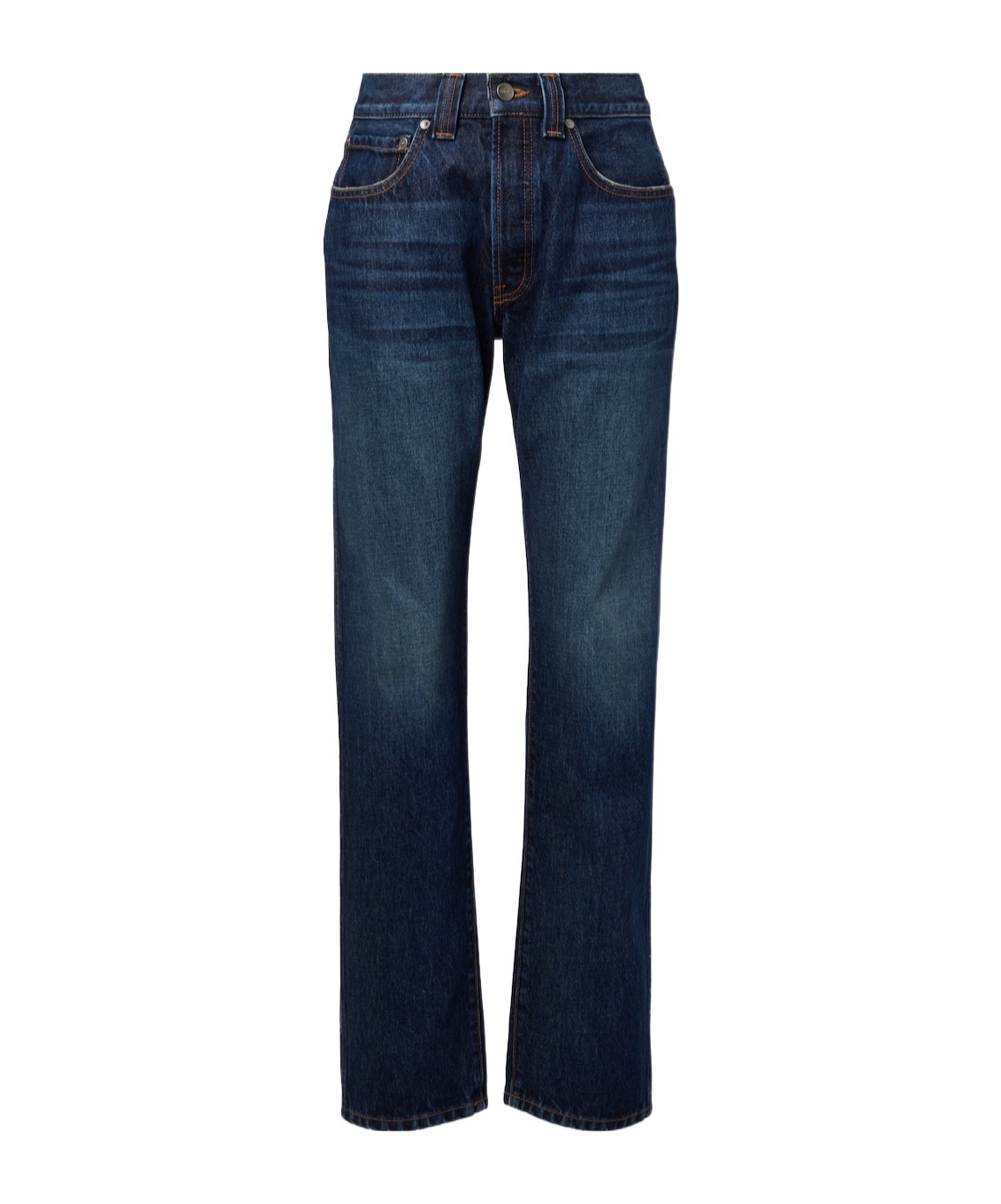 Khaite Callum Straight Jeans In Blue