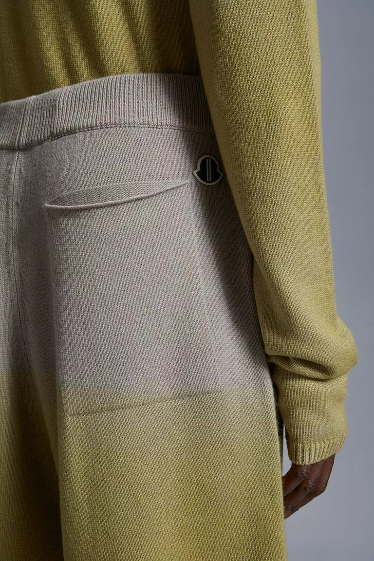 Moncler X Rick Owens X Rick Owens Knitted Shorts In Gray