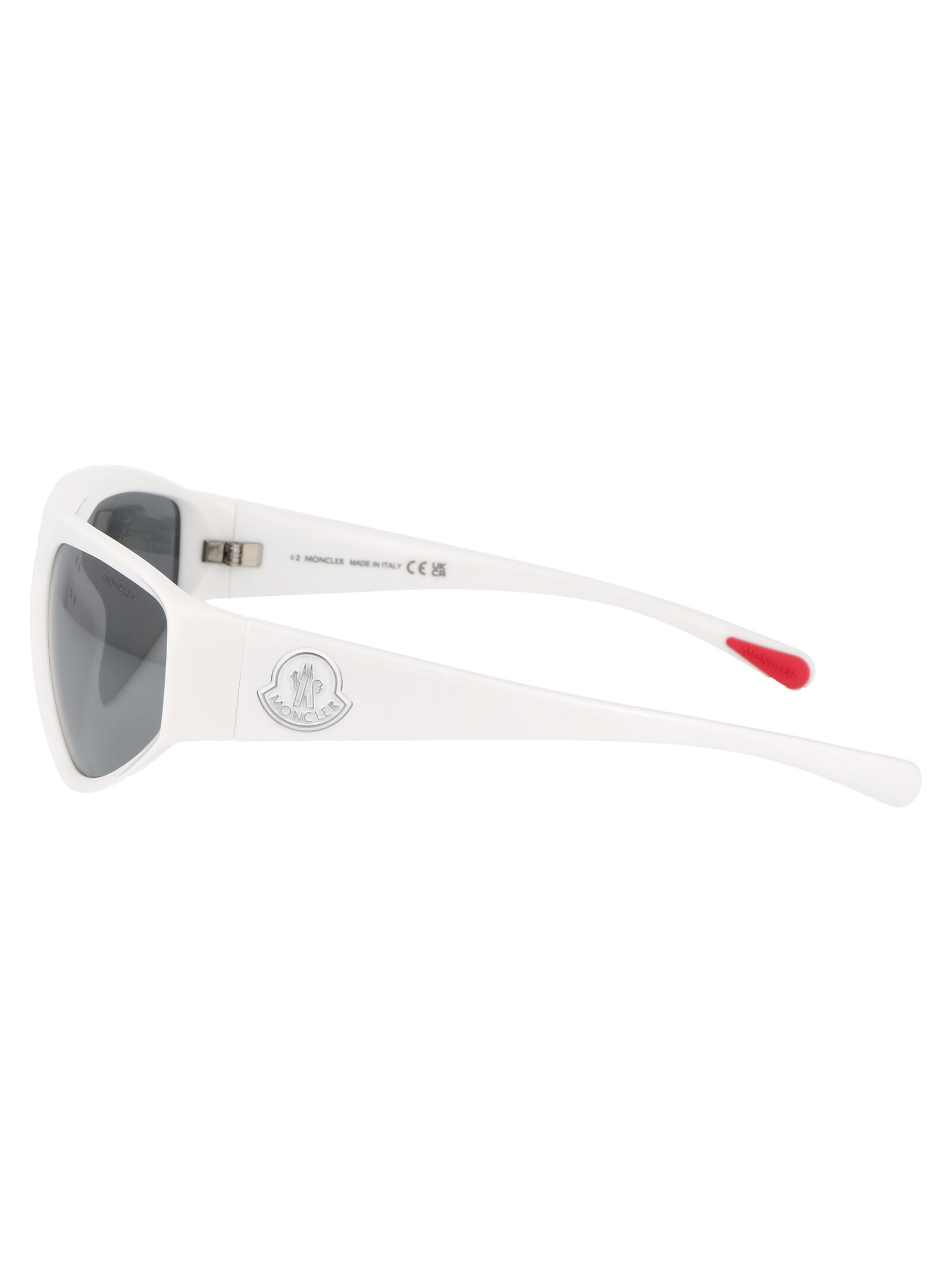 Moncler Geometric Frame Sunglasses In Gray
