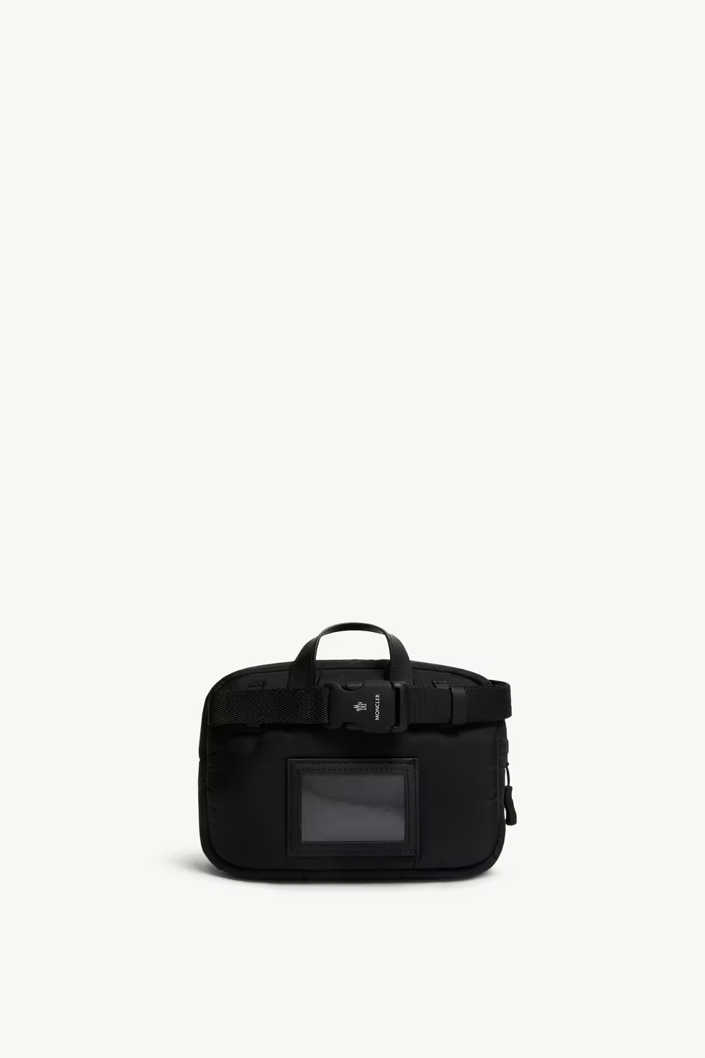 Moncler Grenoble Logo Patch Zip-up Shoulder Bag In Black