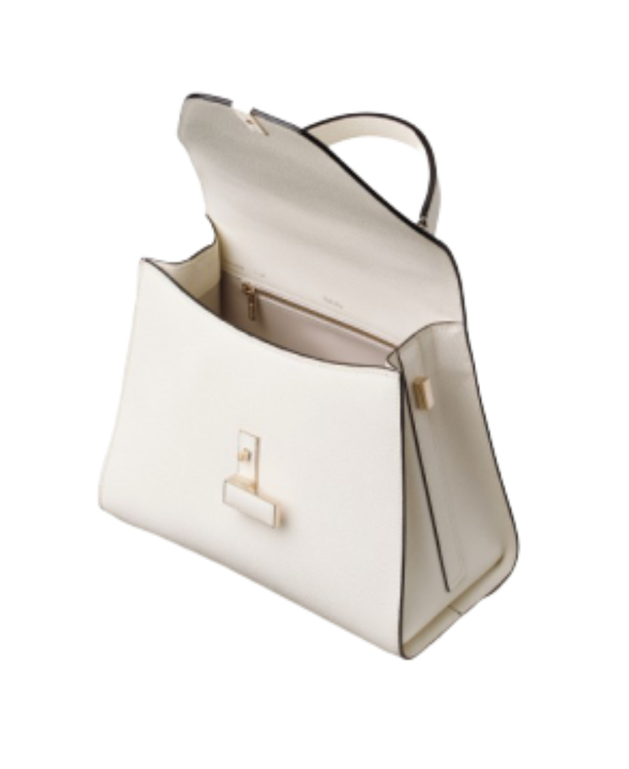Valextra Iside Top-handle Bag In White