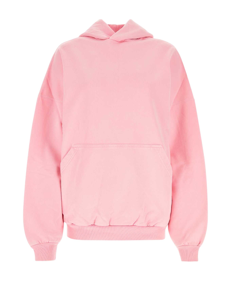 Balenciaga Bb Paris Cotton Hoodie In Pink
