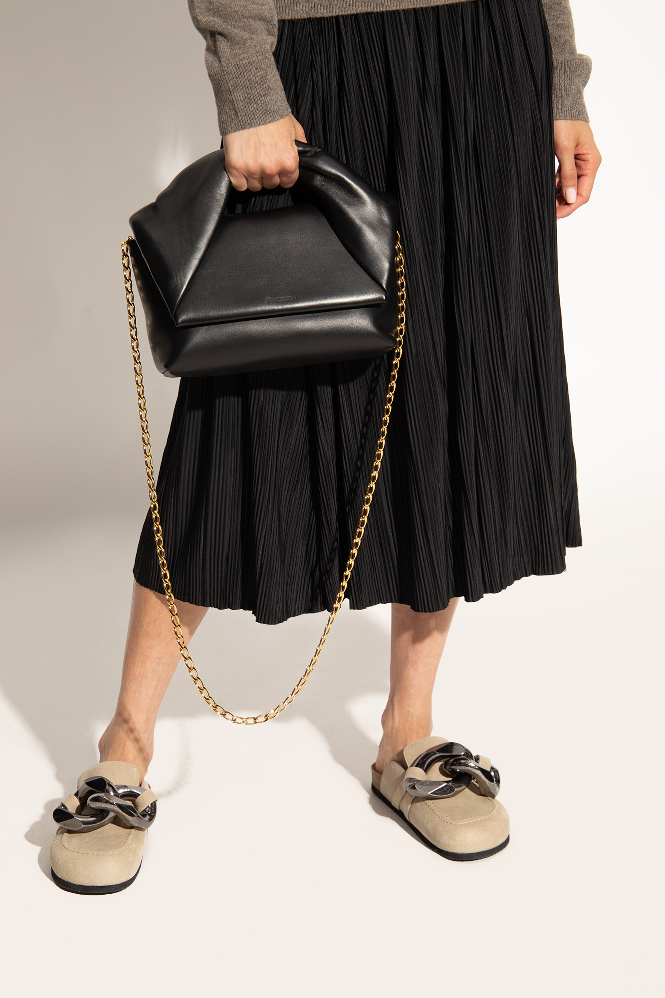 Jw Anderson Medium Twister Chain Link Crossbody Bag