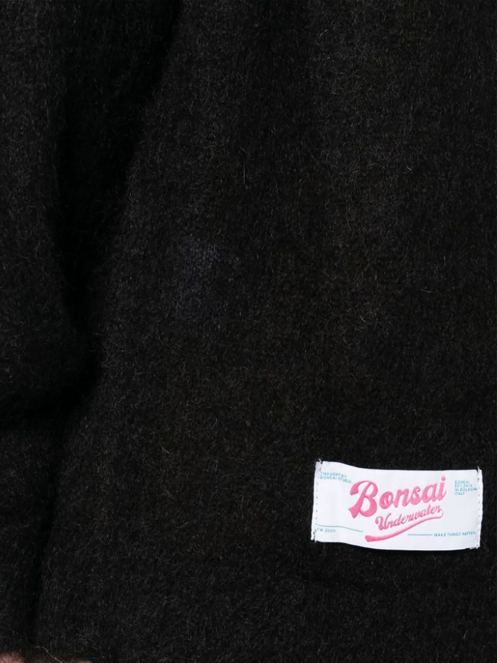 Bonsai Logo-patch Buttoned Cardigan In Black