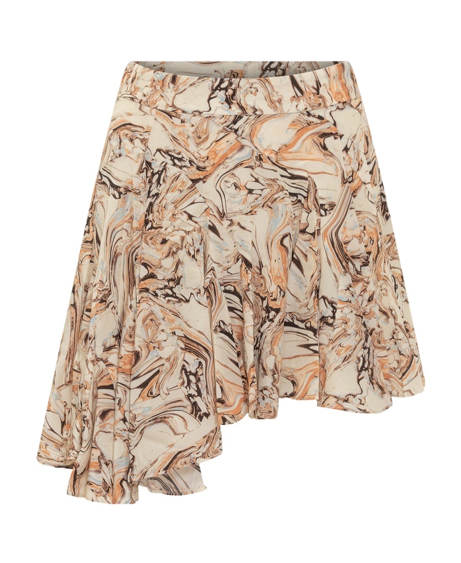 Shop Isabel Marant Printed Skirt In Nude