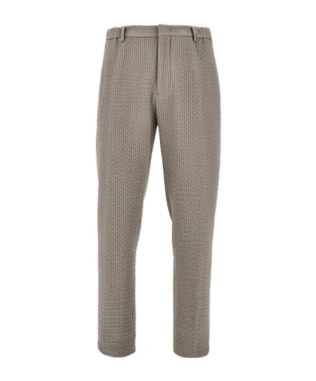 Emporio Armani Casual Pants With Belt Loops In Gray