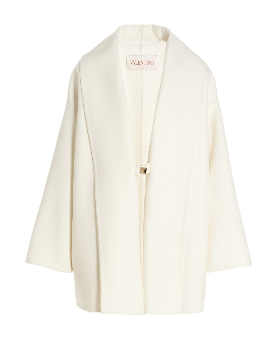 Valentino Rockstud Single-breasted Coat