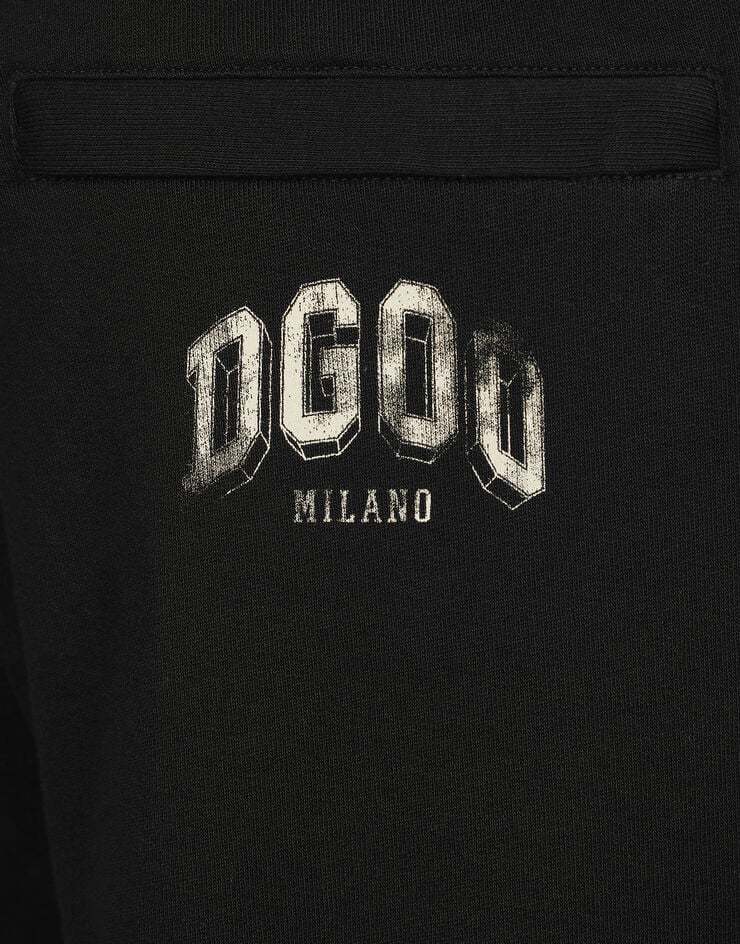 Dolce & Gabbana Jogging Pants With Heraldic Dg Logo In Black
