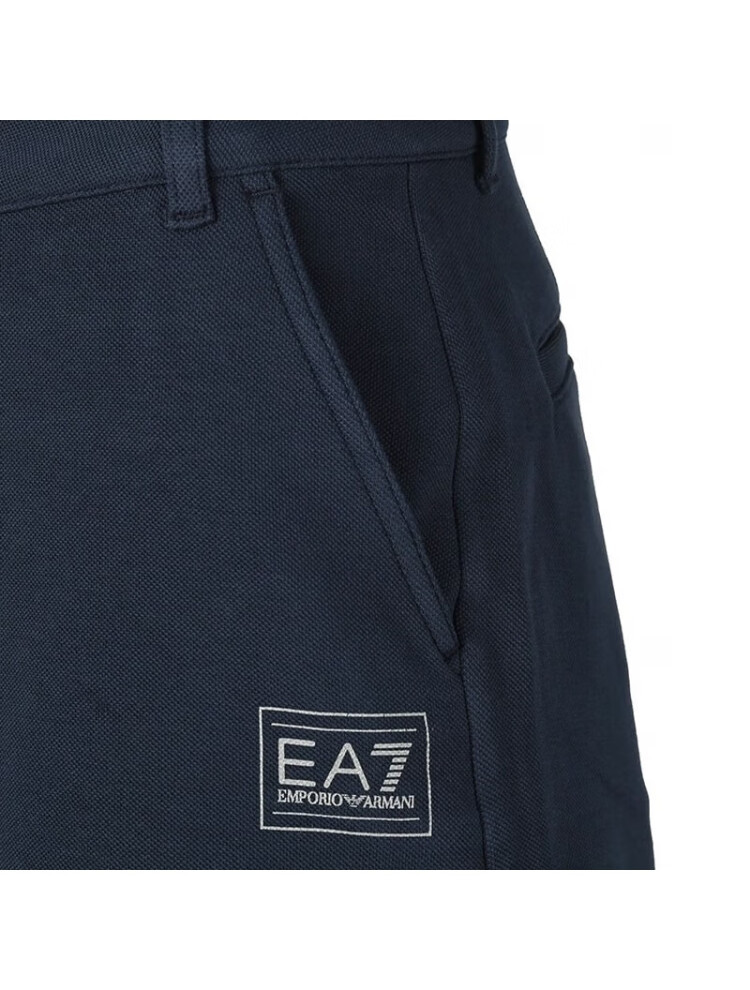 Shop Ea7 Logo Logo Shorts In Black