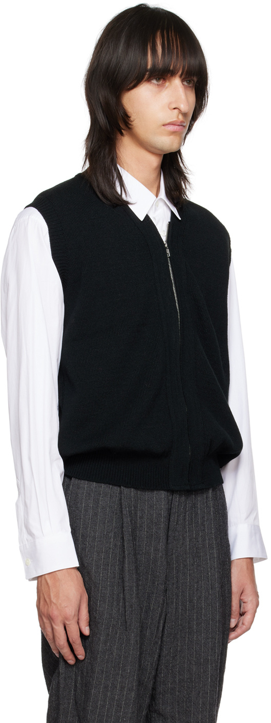 Comme Des Garçons Comme Des Gar Ç Ons Homme Deux X Lochaven Of Scotland Joint Name Zipper Vest In Black