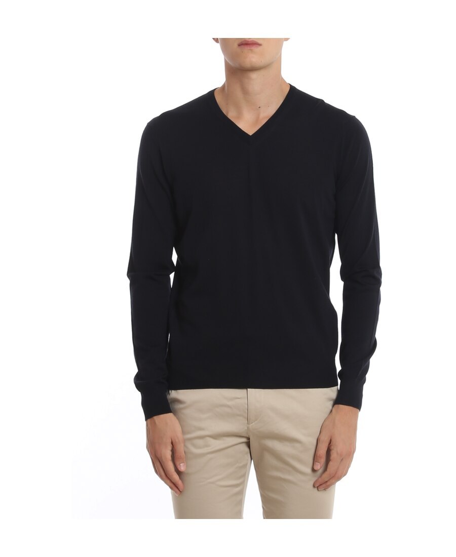 Drumohr Fine Merino Jumper In Black