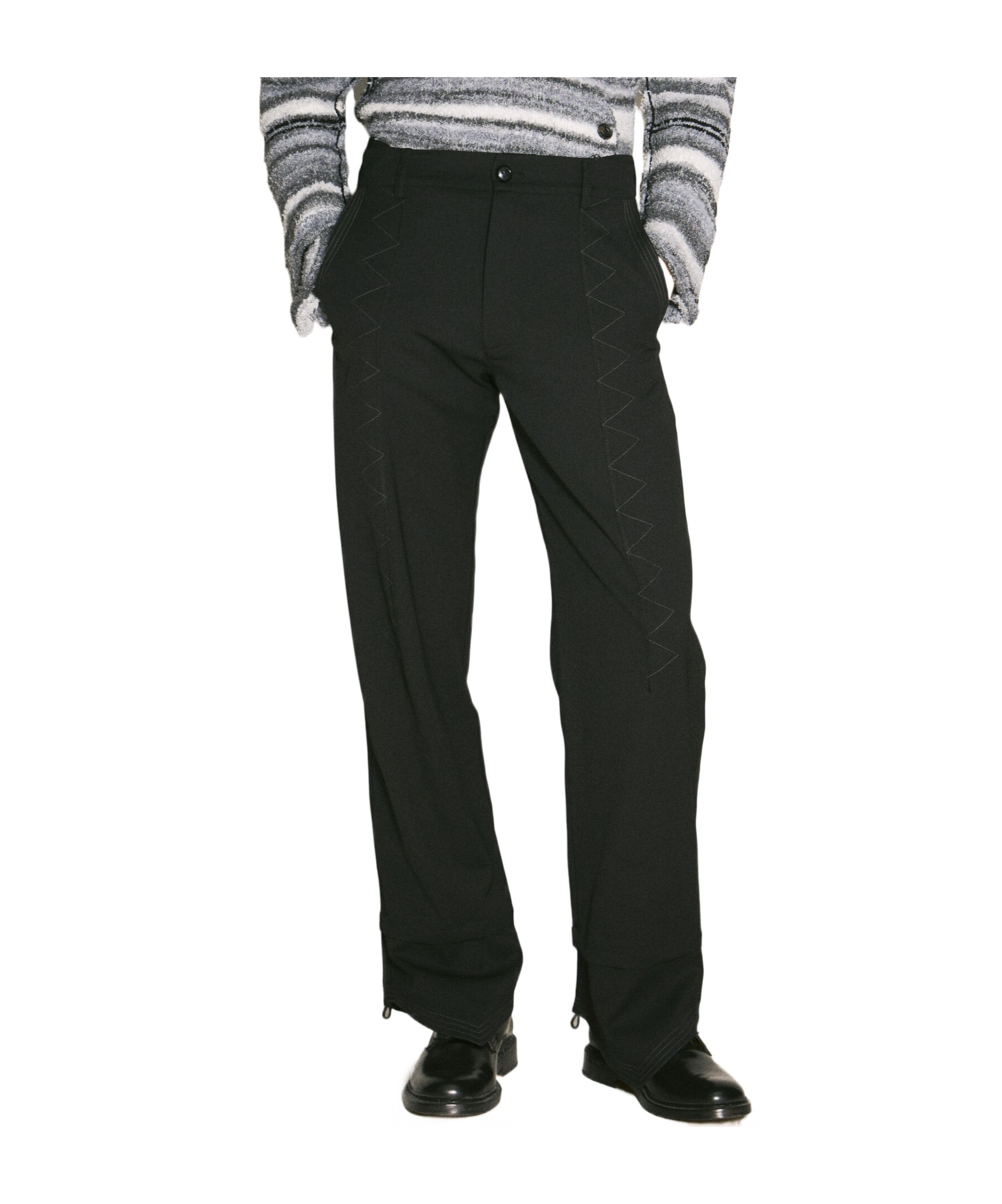 Kiko Kostadinov Jacklight Wool Pants In Black