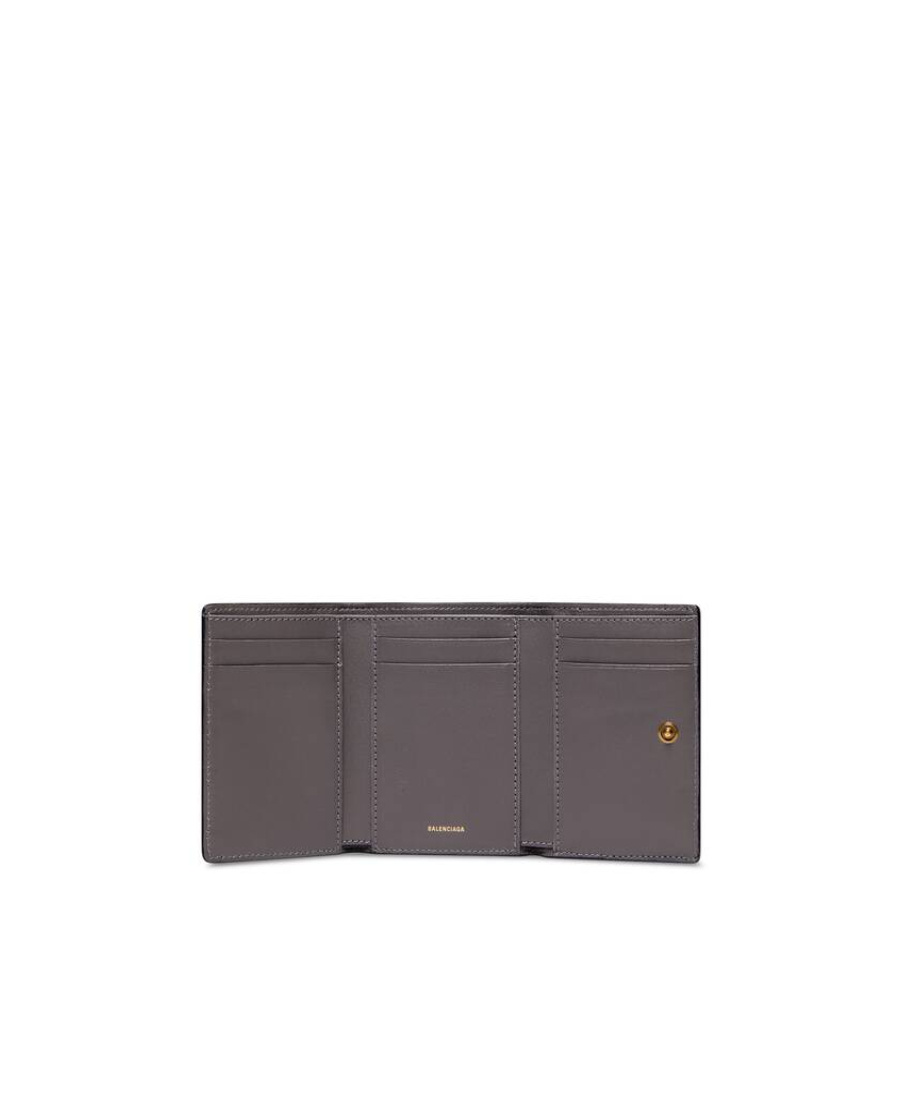 Balenciaga Envelope Embossed-logo Wallet In Black