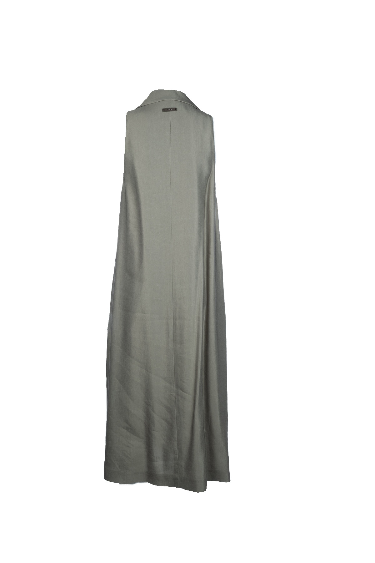 Peserico Double-breasted Sleeveless Coat In Gray