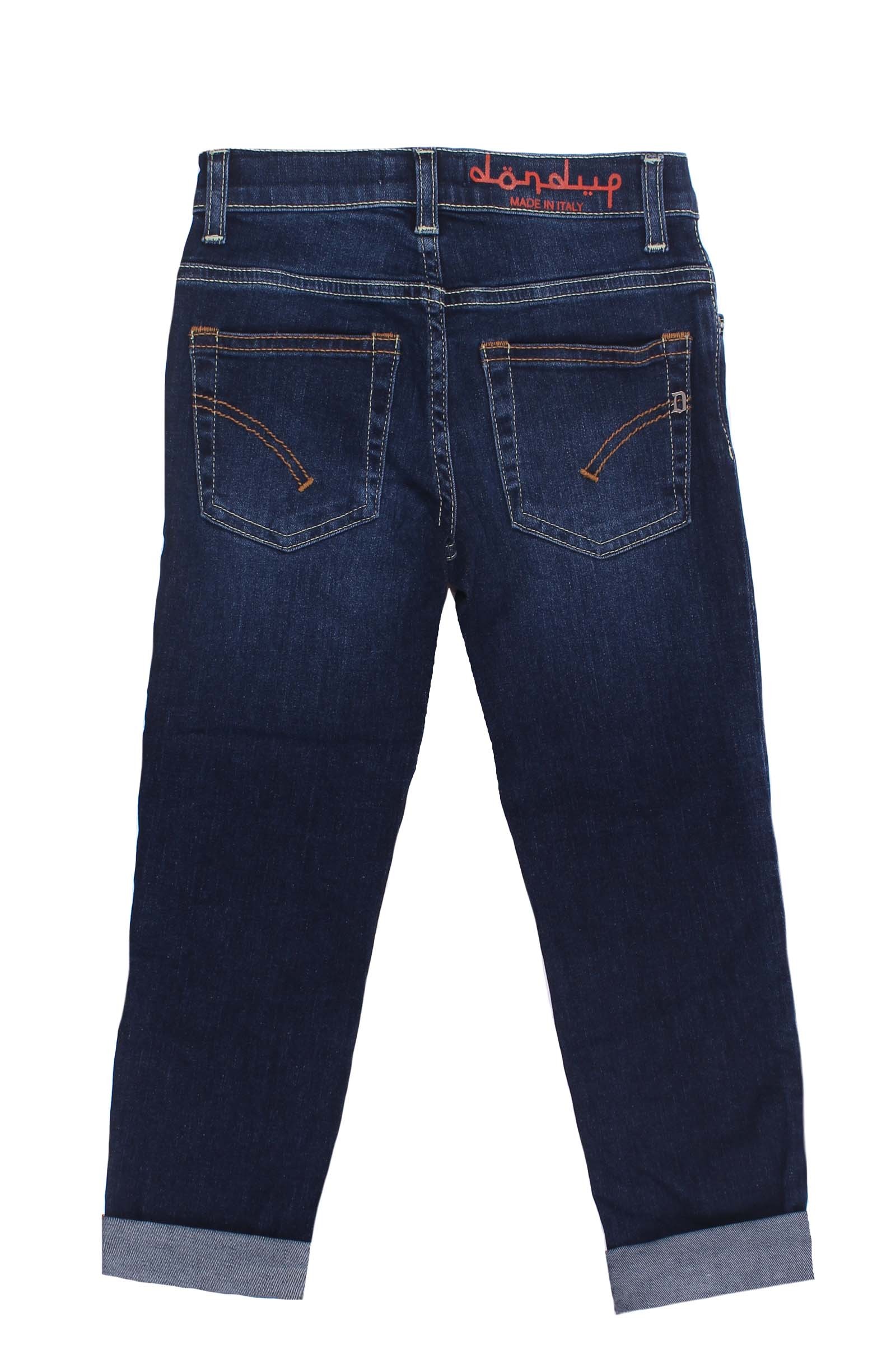 Dondup Slim And Imitation Jeans In Blue