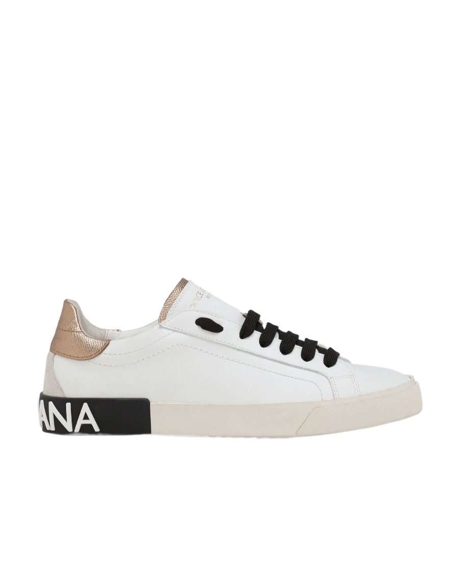 Shop Dolce & Gabbana Portofino Low-top Sneakers In White