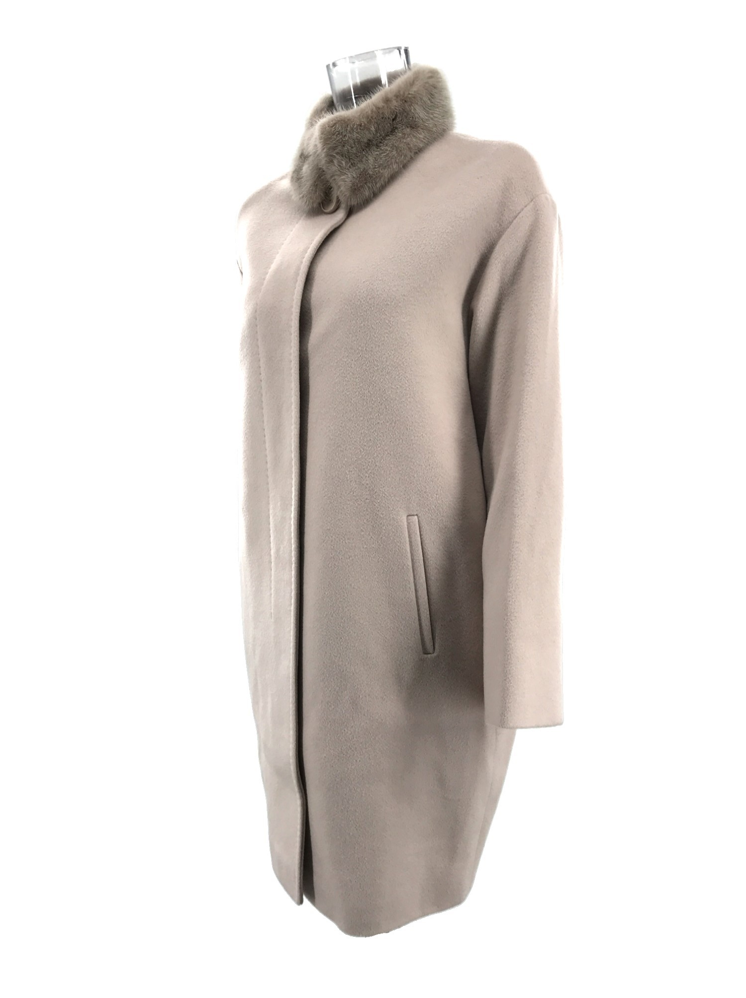 Max Mara Long-sleeved Coat In Gray