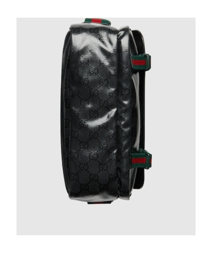 Gucci Gg Crystal-embellished Messenger Bag In Black