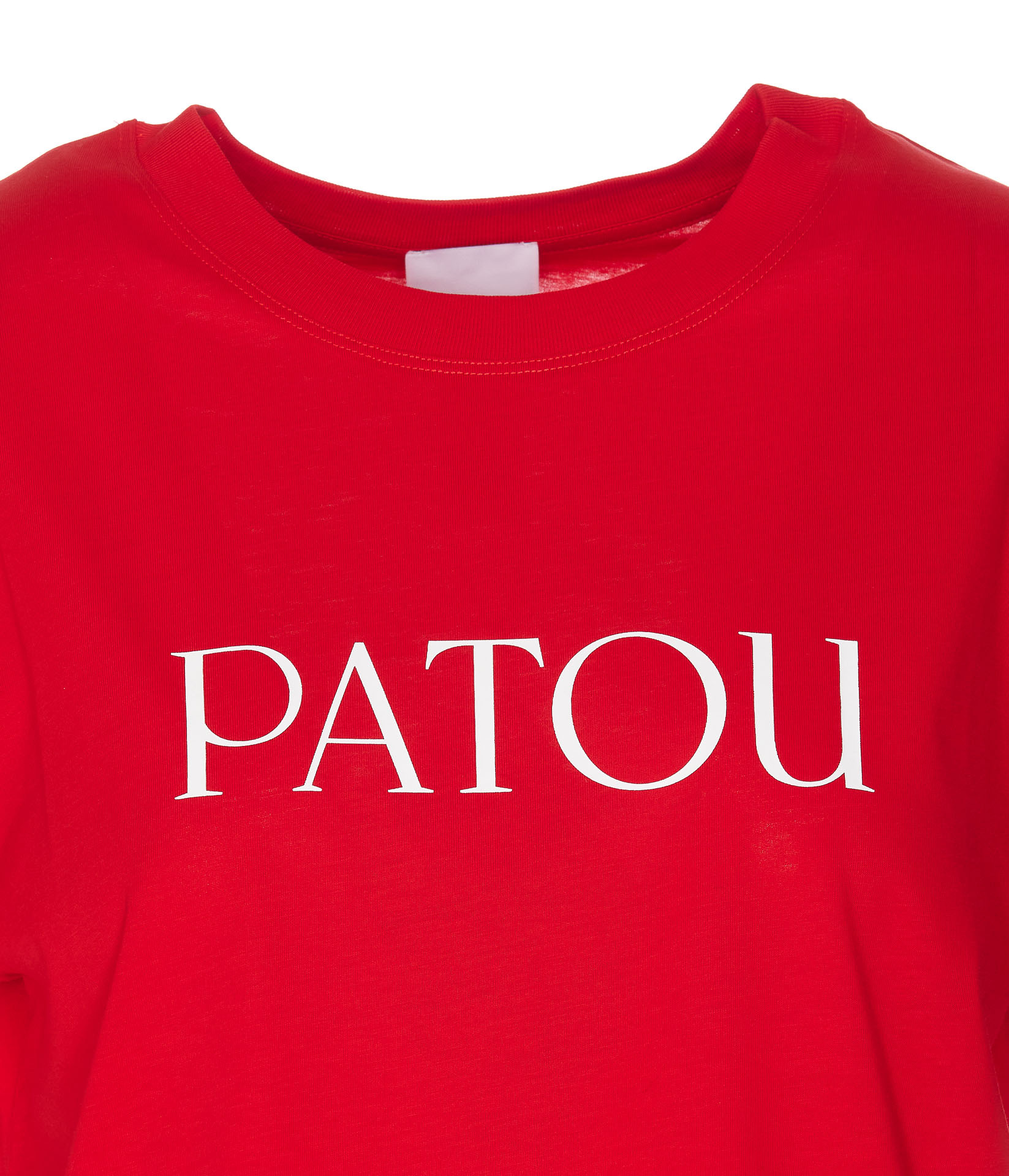 Patou Logo-print Organic Cotton T-shirt In Red