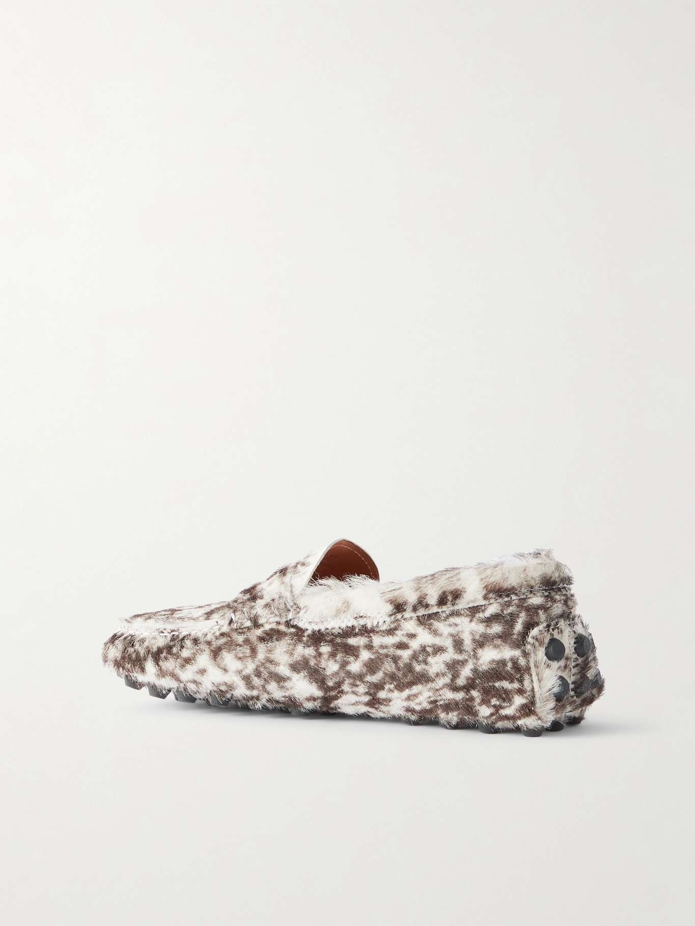 Tod's Gommino Leopard-print Pony Hair Loafers In Multi