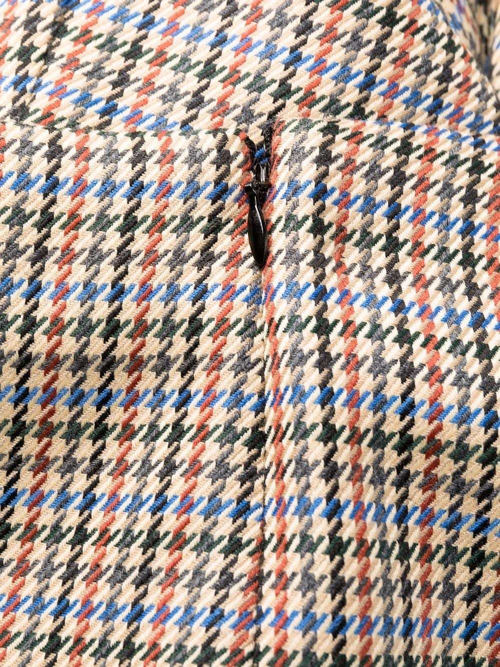 Stella Mccartney Houndstooth-pattern Flared Trousers In Nude