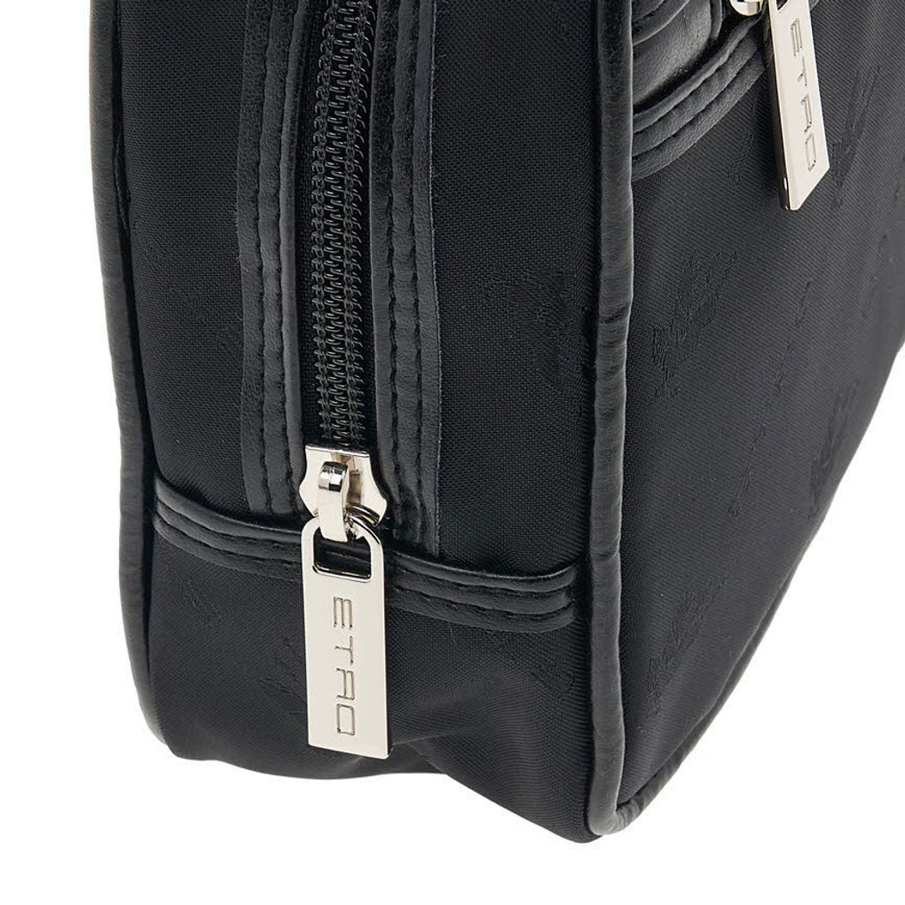 Etro Zipper Clutch In Black