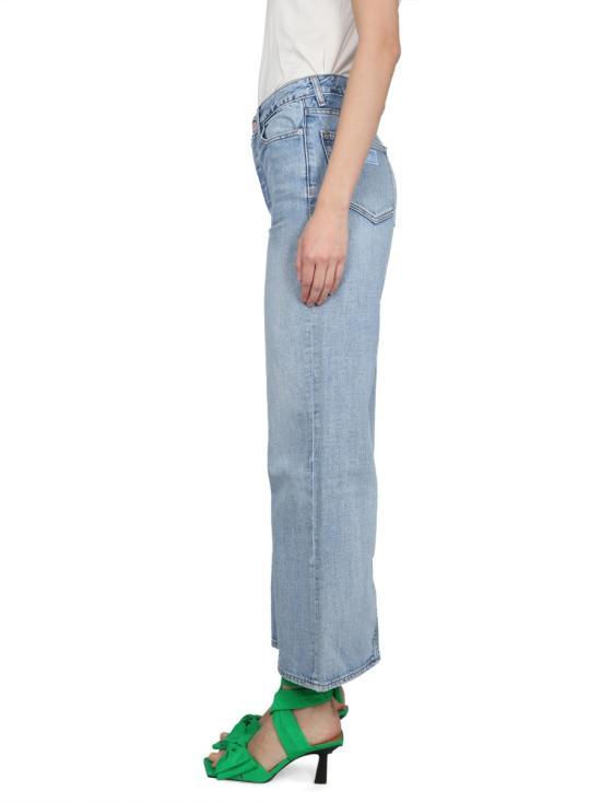 Ganni High-rise Wide-leg Jeans In Blue