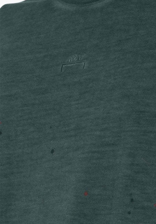 A-cold-wall* Distressed Cotton T-shirt In Green
