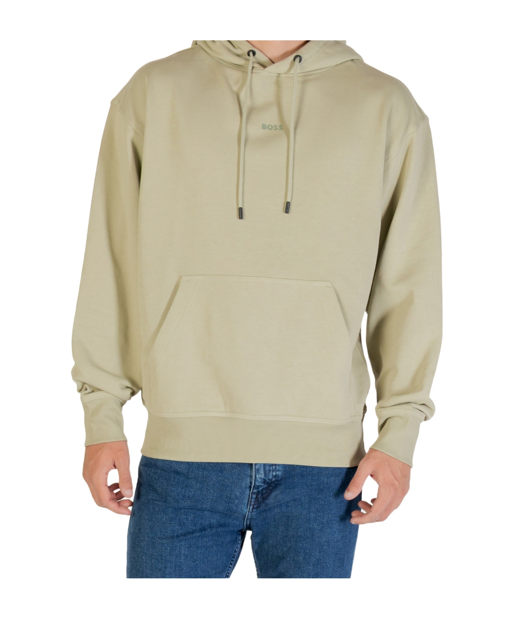 Hugo Boss Long-sleeved Sweatshirt In Gray