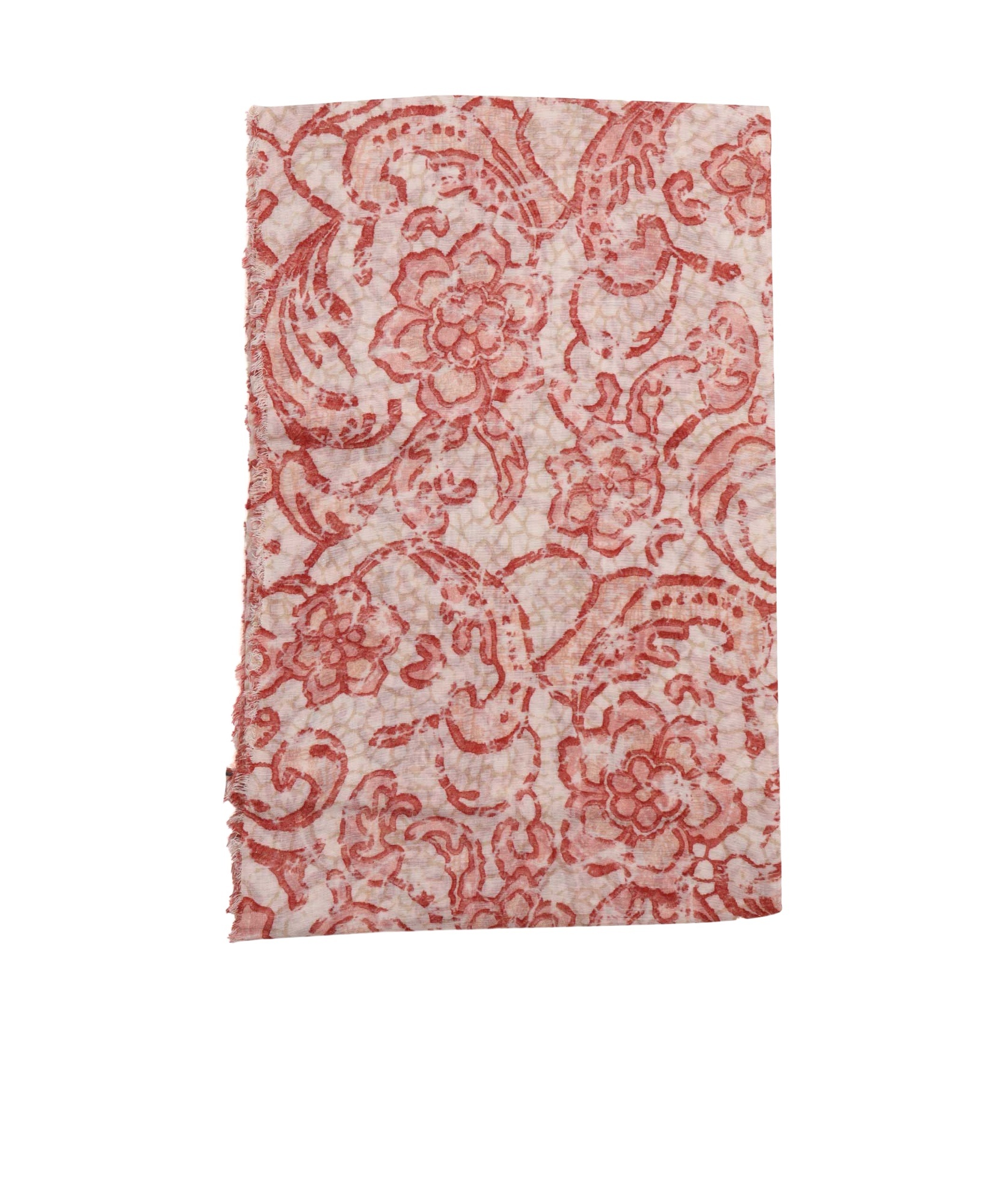 Faliero Sarti Scarf With Red Pattern In Pink