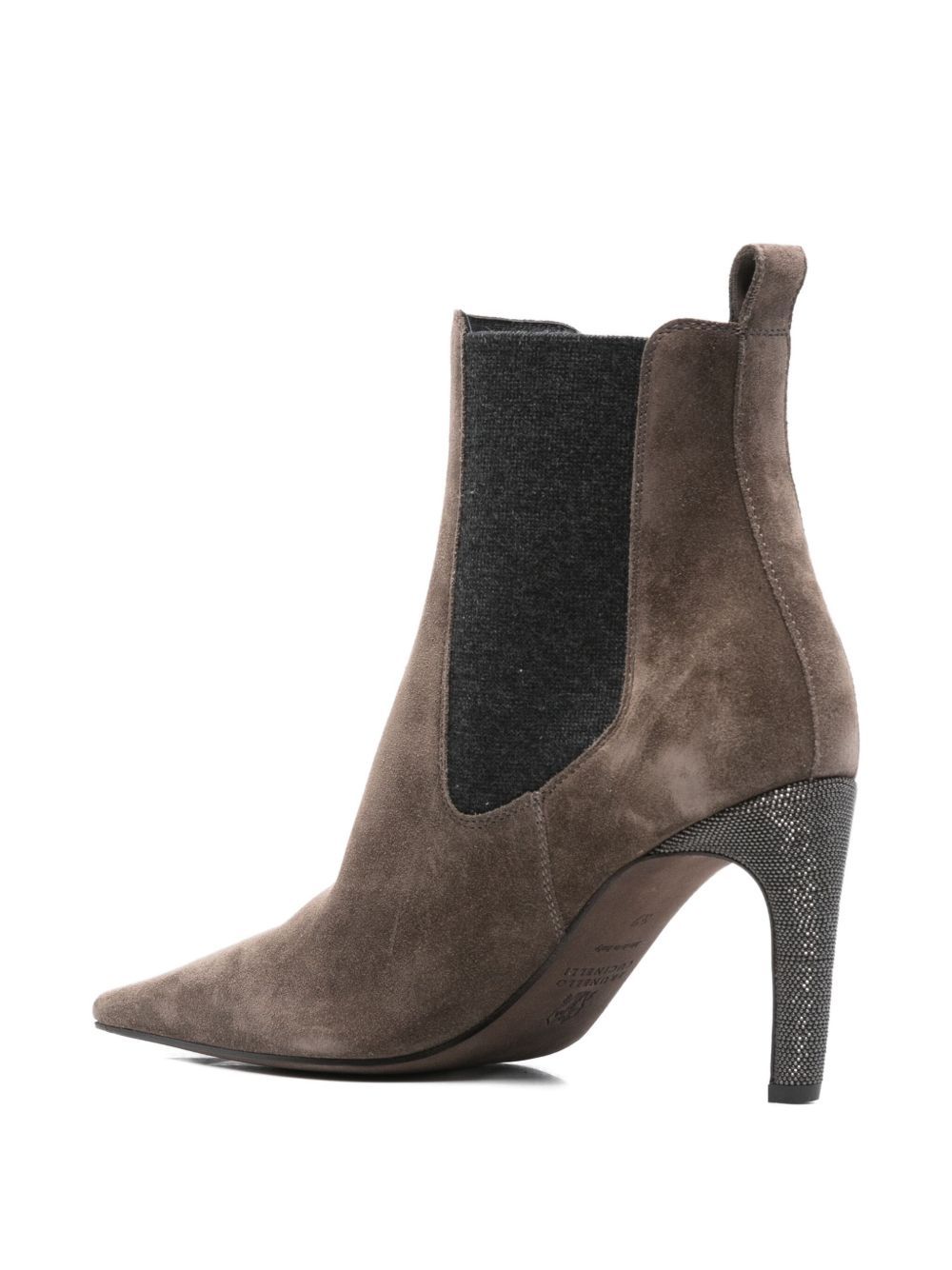 Brunello Cucinelli Pointed Ankle Boots In Multi