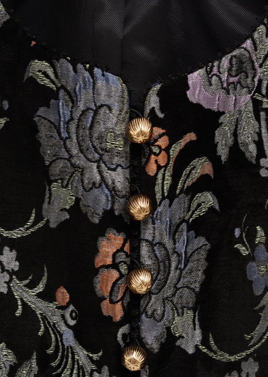 Chloé Cropped Floral-jacquard Jacket In Black