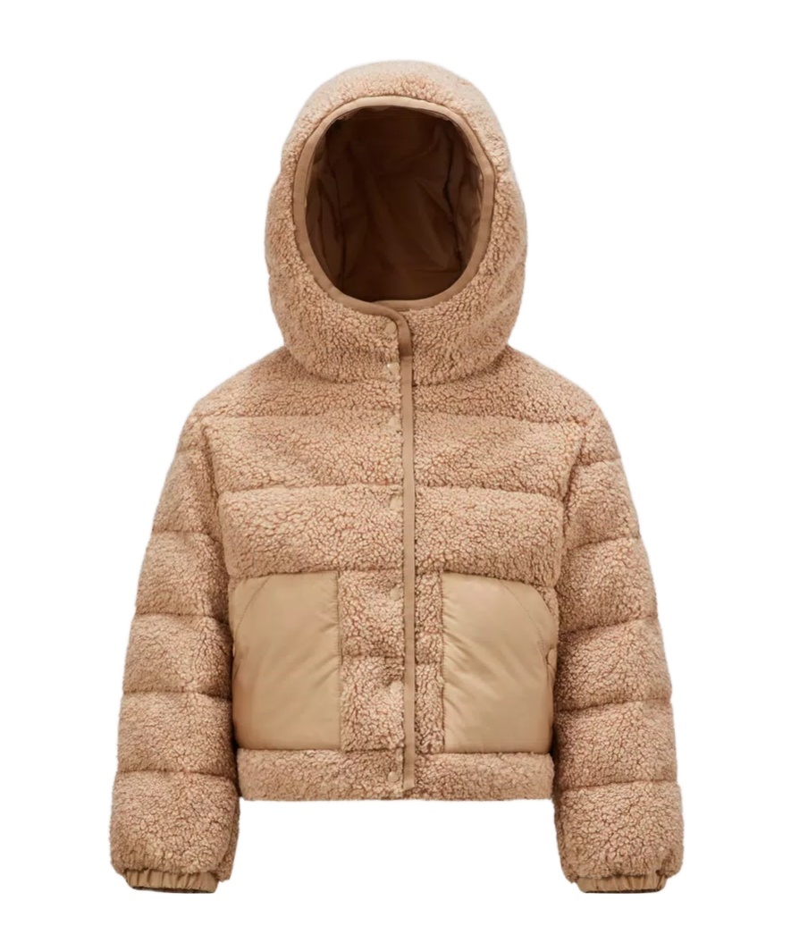 MONCLER MONCLER ENFANT AUDRIEU TEDDY EFFECT DOWN JACKET