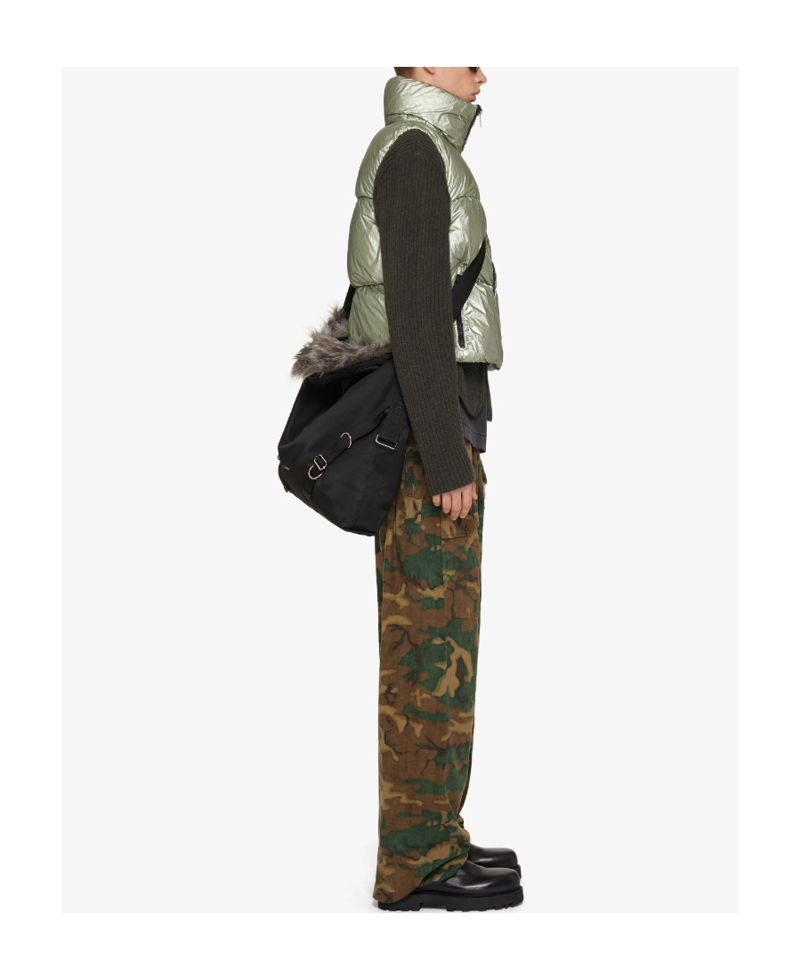 Givenchy Metallic-finish Down Gilet In Green