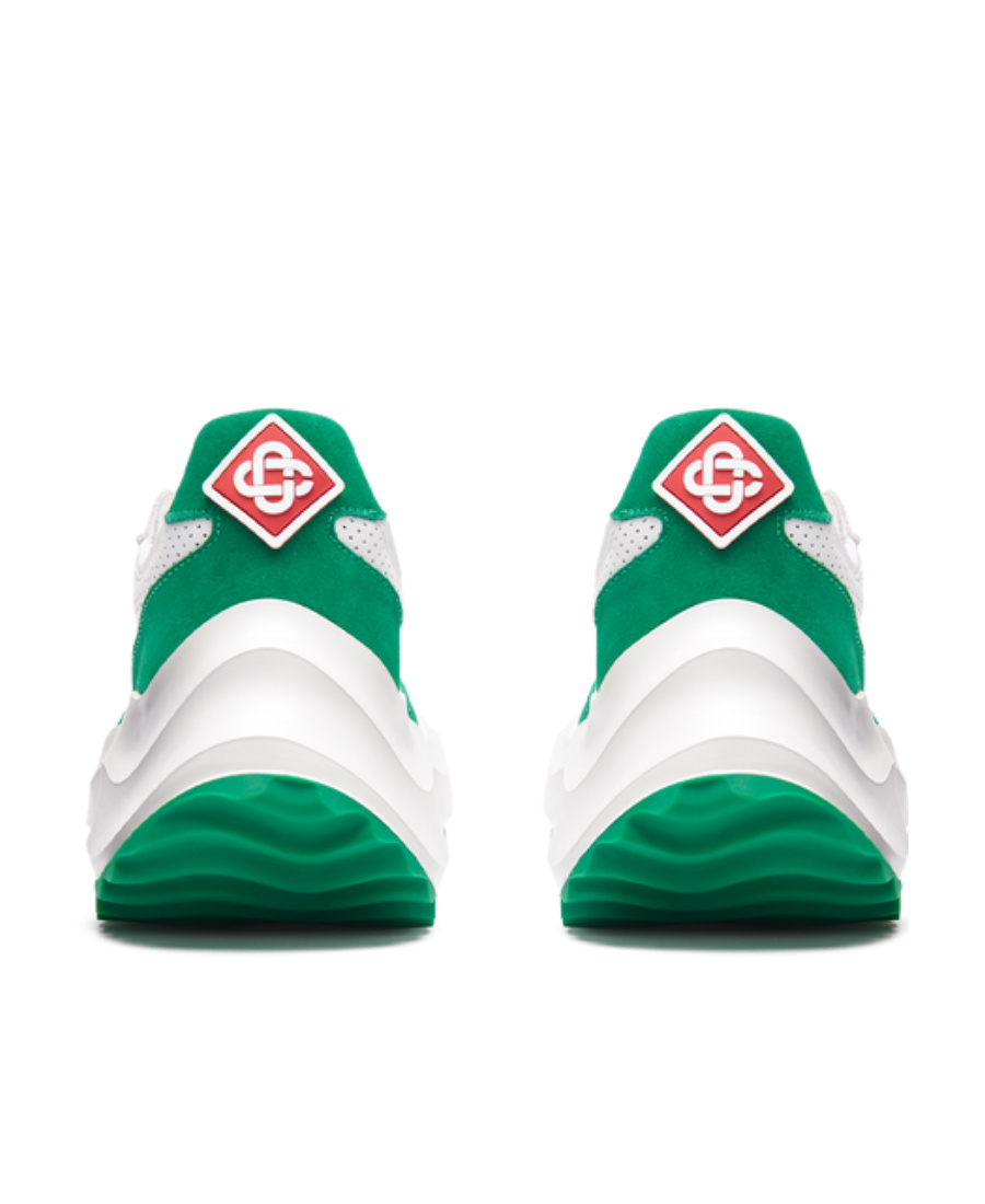 Casablanca Atlantis Perforated Lace-up Sneakers In White