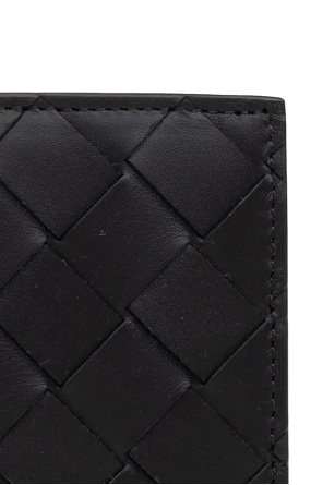 Bottega Veneta Intrecciato Medium Bi-fold Wallet With L-zip In Black