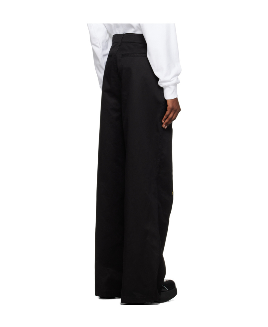 We11 Done Logo Embroidered Casual Pants In Black
