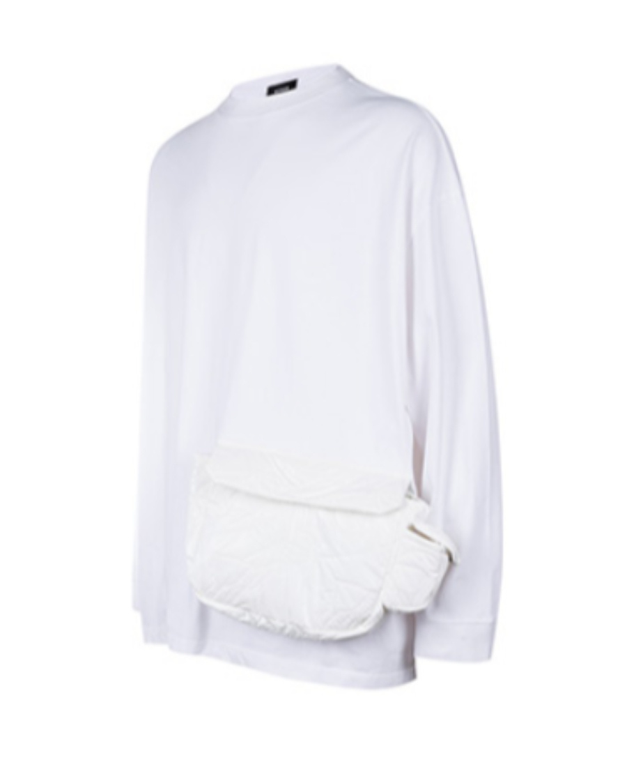 We11 Done White Oversized Cargo Pocket T-shirt In White