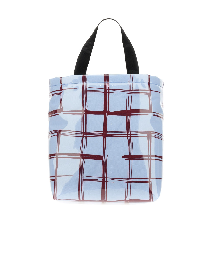 Marni Checked Padded-design Tote Bag In Multicolor