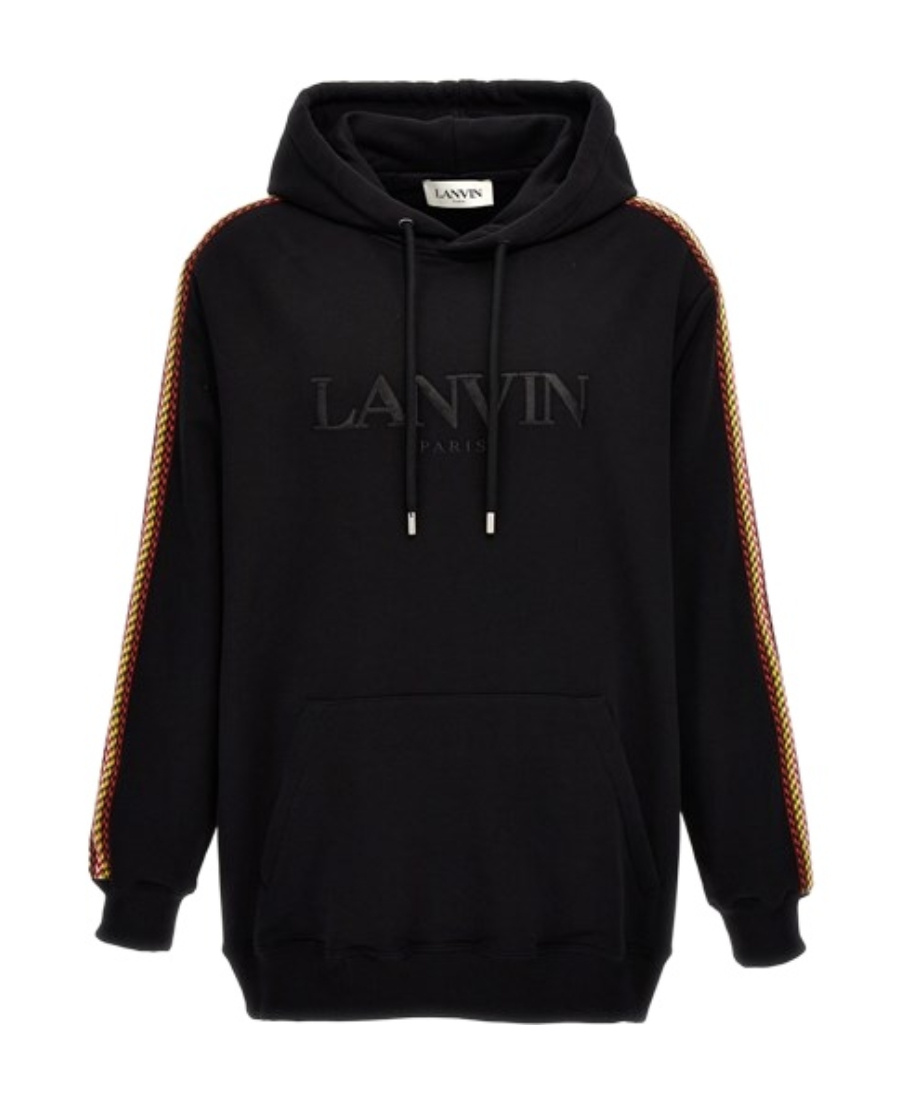 Lanvin Black Cotton Hoodie In Nero
