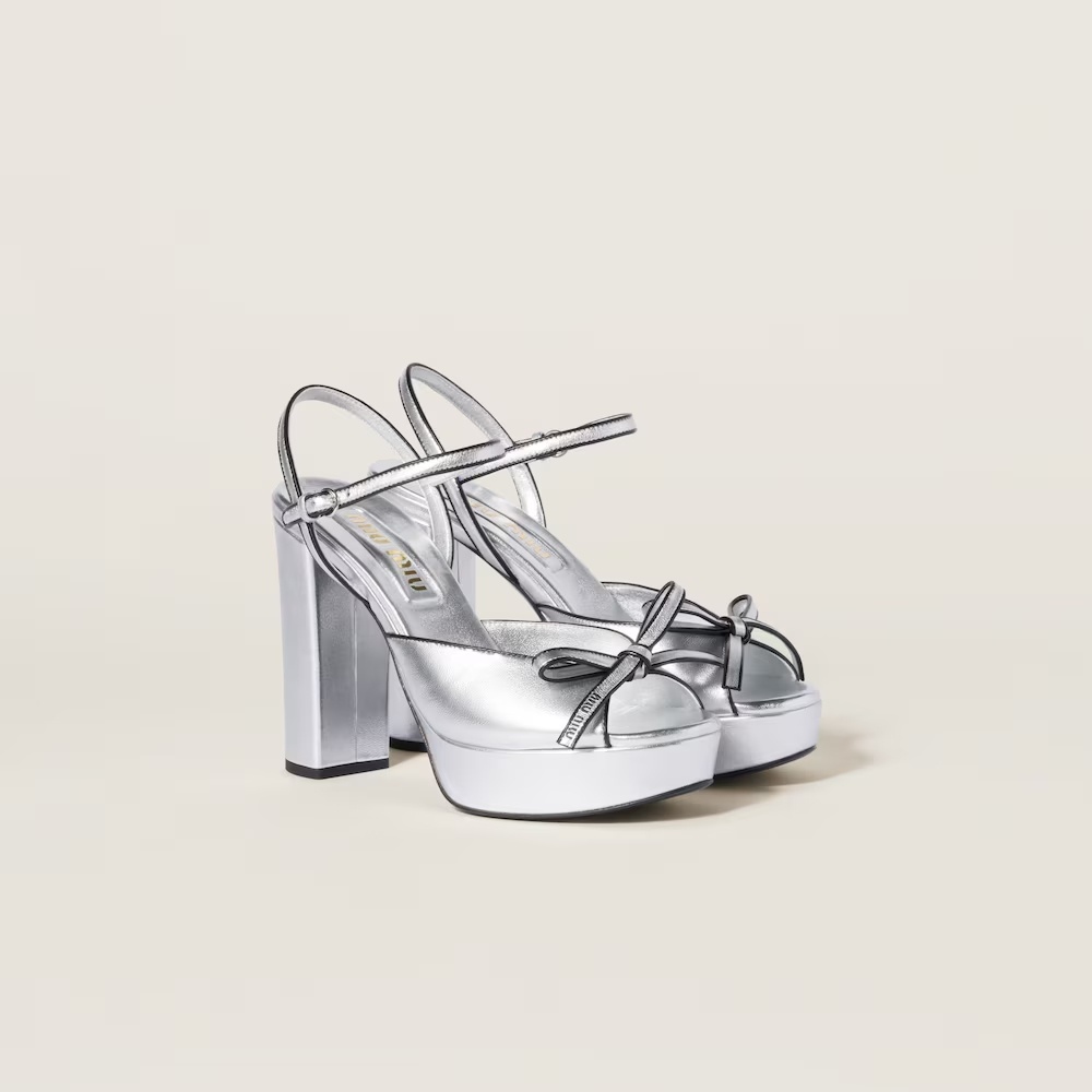 Miu Miu Open-toe High-heeled Sandals