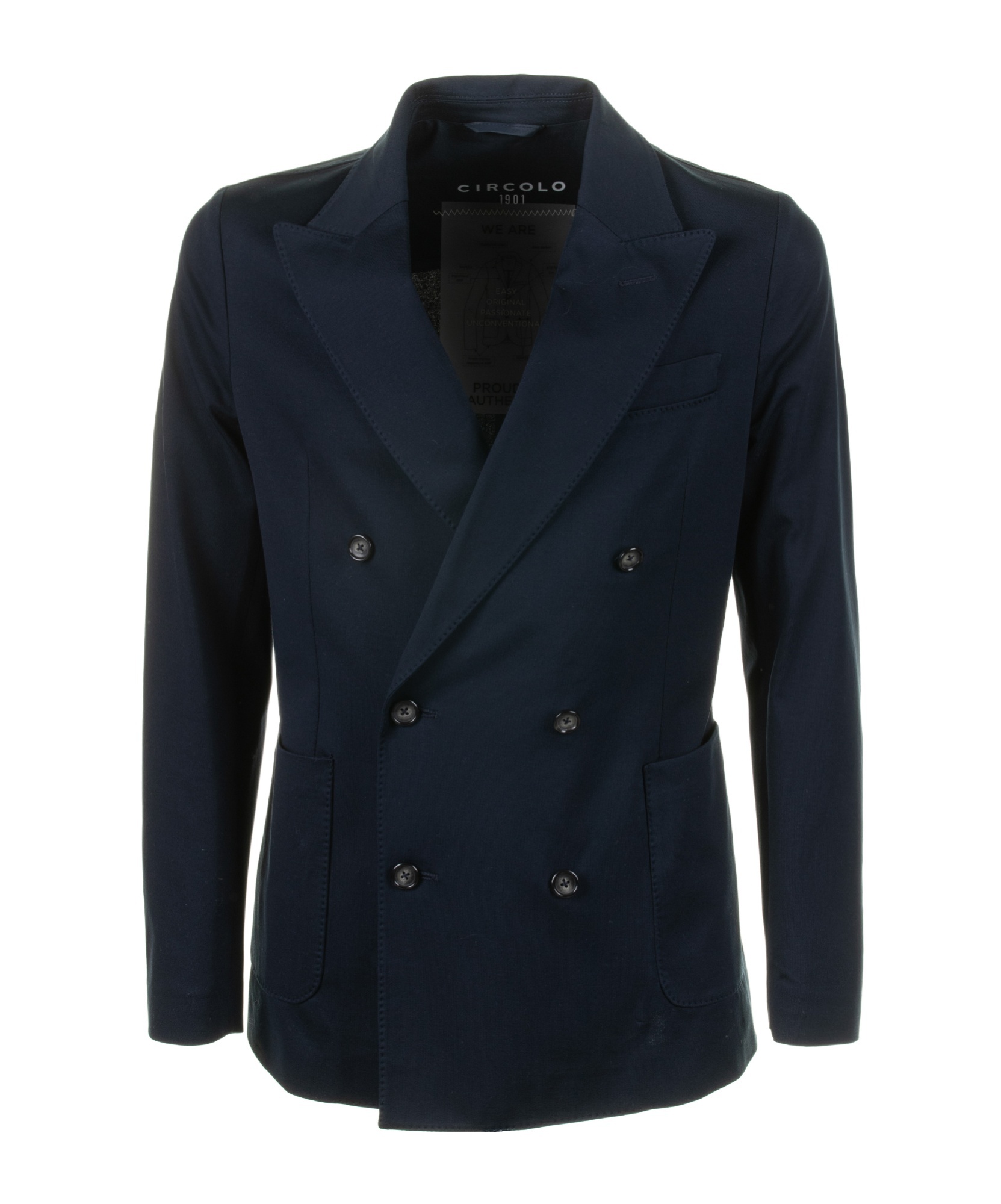 Circolo 1901 Double-breasted Blazer In Black