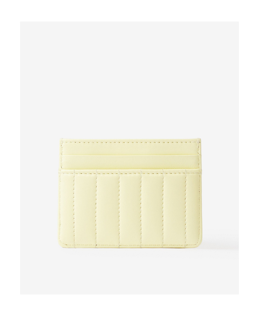 Burberry Lola Quilted Cardholder In Brown